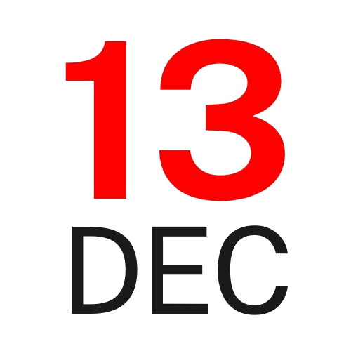 13 December
